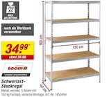 Regalsystem im toom Baumarkt Prospekt Schwerlast-Steckregal von toom im aktuellen toom Baumarkt Prospekt für 34,99 €