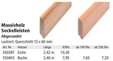 Massivholz Sockelleisten im aktuellen Holz Possling Prospekt