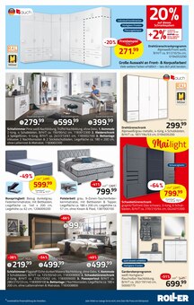 Bett im ROLLER Prospekt "UNSERE MAILIGHTS ZU SPARPREISEN!" mit 20 Seiten (Bochum)