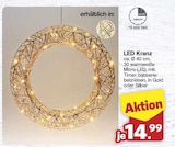 famila Nordwest Varel - LED Kranz Angebot im Prospekt LED Kranz bei famila Nordwest im Varel Prospekt für 14,99 €