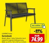 Gartenbank im Angebot bei Lidl in Pirmasens Gartenbank Angebote von LIVARNO home bei Lidl Pirmasens für 74,99 €