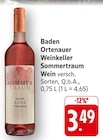 Sommertraum Wein Angebote von Baden Ortenauer Weinkeller bei E center Reutlingen für 3,49 €