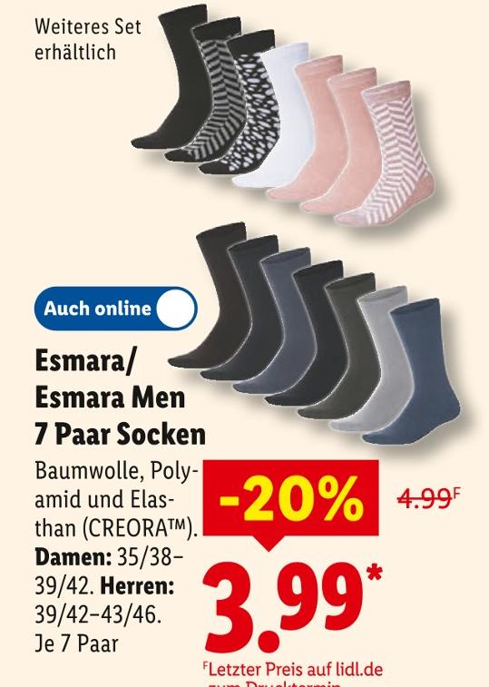 7 Paar Socken