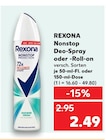 Nonstop Deo-Spray oder -Roll-on Angebote von REXONA bei Kaufland Neuss für 2,49 €