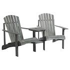 Outsunny Adirondack-Gartenstuhl grau Holz B/H/L: ca. 87x92x170 cm für 136,99 € bei POCO im Angebot Outsunny Adirondack-Gartenstuhl grau Holz B/H/L: ca. 87x92x170 cm im aktuellen POCO Prospekt