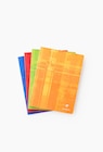 Lot de 4 cahiers piqués 24 x 32 grands carreaux 96 pages en promo chez Monoprix Margaret Lot de 4 cahiers piqués 24 x 32 grands carreaux 96 pages dans le catalogue Monoprix Margaret