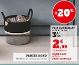 PANIER ROND en promo chez Super U Versailles à 2,99 €