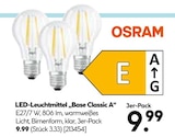 LED-Leuchtmittel Base Classic A Angebote von OSRAM bei Hellweg Wuppertal für 9,99 €