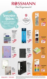 Aktueller Rossmann Prospekt mit Schulbedarf, "Semester Aktion", Seite 1