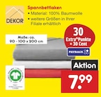 Aktuelles Spannbettlaken Angebot bei Netto Marken-Discount in Leverkusen ab 7,99 €