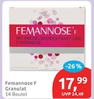 Femannose F Granulat für 17,99 € bei budni im Angebot Femannose F Granulat im aktuellen budni Prospekt