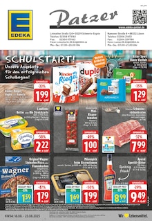 EDEKA Prospekt der Woche "Aktuelle Angebote" Seite 1, 18.08.2025 bis 23.08.2025 für Schwerte Aktueller EDEKA Prospekt "Aktuelle Angebote" Seite 1 von 24 Seiten für Schwerte