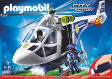 Playmobil - PLAYMOBIL dans le catalogue Monoprix HÉLICOPTÈRE DE POLICE AVEC PROJECTEUR DE RECHERCHE - 6921 - PLAYMOBIL à 24,99 € en promo chez Monoprix