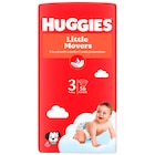 Couches ou culottes "Little movers" - HUGGIES dans le catalogue Carrefour