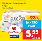 Glücksblatt Toilettenpapier im Angebot bei Netto Marken-Discount in Wolfsburg Glücksblatt Toilettenpapier Angebote bei Netto Marken-Discount Wolfsburg für 5,55 €