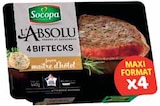 Viande Bovine  : 4 Biftecks Marinés Maître d'Hôtel - Socopa en promo chez Intermarché Boulogne-Billancourt à 7,20 €