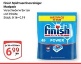 Spülmaschinenreiniger Maxipack im Angebot bei GLOBUS in Koblenz Spülmaschinenreiniger Maxipack Angebote von Finish bei GLOBUS Koblenz für 6,99 €