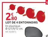 Promo Lot de 4 entonnoirs à 2,80 € dans le catalogue Mr.Bricolage à Gignac