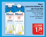 Laktosefreie Milch Angebote von Minus L bei Marktkauf Leipzig für 1,29 €
