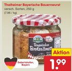 Netto Marken-Discount Selb - Bayerische Bauernwurst Angebot im Prospekt Bayerische Bauernwurst bei Netto Marken-Discount im Selb Prospekt für 1,99 €