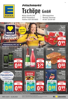 EDEKA Prospekt der Woche "Aktuelle Angebote" Seite 1, 28.07.2025 bis 02.08.2025 für Düsseldorf Aktueller EDEKA Prospekt "Aktuelle Angebote" Seite 1 von 24 Seiten für Düsseldorf