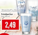 Trinkbecher Angebote von Ritzenhoff & Breker bei Kaufhaus Stolz Stralsund für 2,49 €