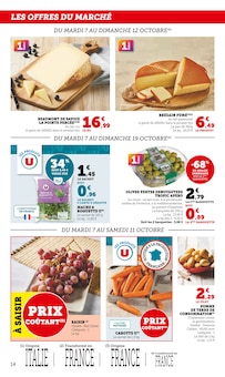 Promotion Lait dans le prospectus U Express, valable du 07/10/2025 au 19/10/2025 Promo Lait dans le catalogue U Express du moment à la page 14
