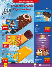 Eis im Netto Marken-Discount Prospekt "Aktuelle Angebote" mit 77 Seiten (Duisburg)