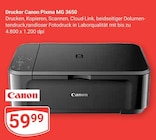 Pixma MG 3650 im Angebot bei GLOBUS in Wetzlar Pixma MG 3650 Angebote von Canon bei GLOBUS Wetzlar für 59,99 €