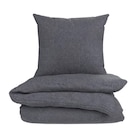 Parure de lit "Mélange Flanelle" - TEX HOME en promo chez Carrefour Chambéry à 20,99 €