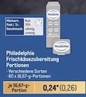 Frischkäsezubereitung Portionen von Philadelphia im aktuellen Metro Prospekt für 0,26 €