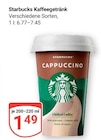 Kaffeegetränk Cappuccino Angebote von Starbucks bei GLOBUS Trier für 1,49 €