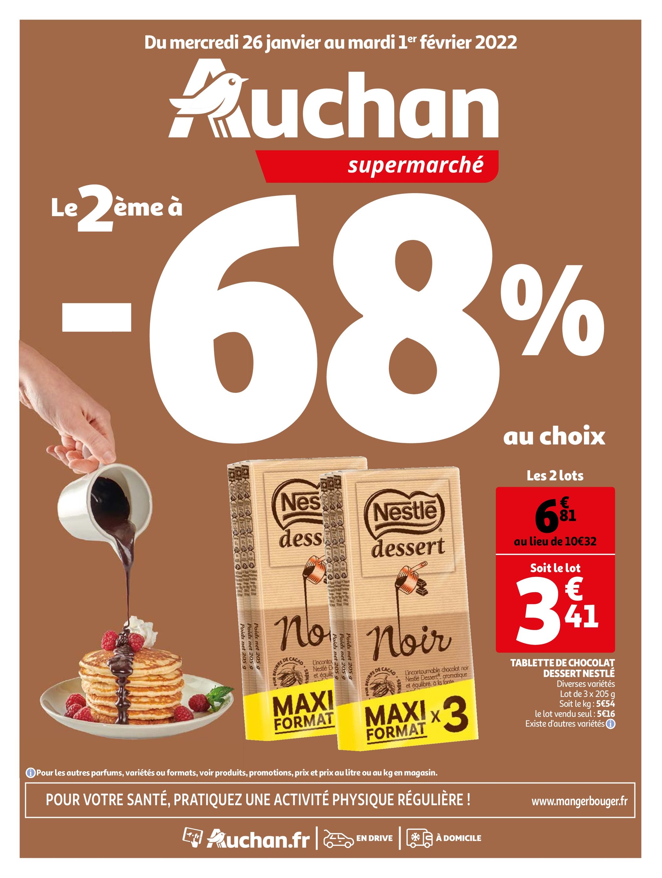 Catalogue Auchan à Ivry-sur-Seine, avec 16 pages Prospectus Auchan à Ivry-sur-Seine, "Auchan", 16 pages, 26/01/2022 - 01/02/2022