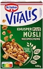 Vitalis Knusper Plus Müsli im Angebot bei Kaufland in Lingen Vitalis Knusper Plus Müsli Angebote von Dr. Oetker bei Kaufland Lingen für 2,22 €