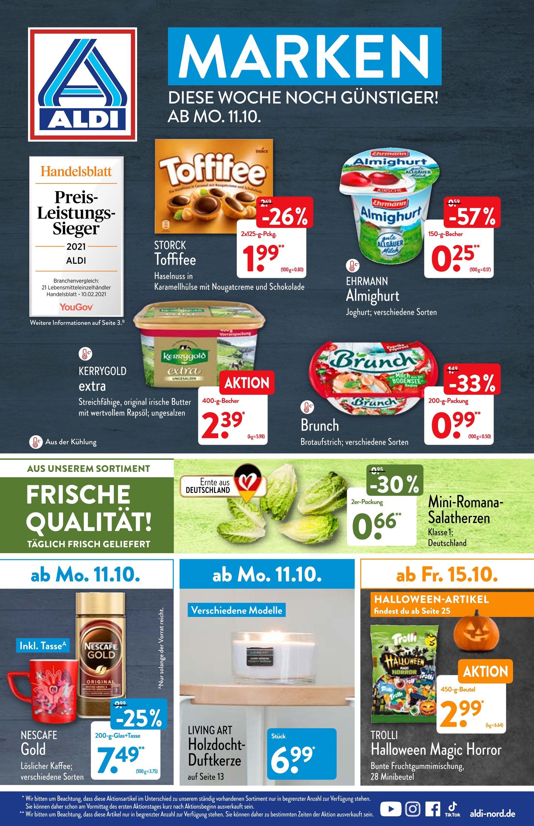 ALDI Nord Prospekt für Himbergen mit 37 Seiten ALDI Nord Prospekt für Himbergen: "ALDI. Jeden Tag besonders - einfach ALDI.", 37 Seiten, 11.10.2021 - 16.10.2021