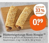 Blätterteigstange Nuss-Nougat Angebote bei tegut Göttingen für 0,99 €