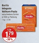 Integrale Vollkorn Pasta im V-Markt Prospekt Integrale Vollkorn Pasta von Barilla im aktuellen V-Markt Prospekt für 1,79 €