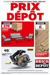 Prospectus Brico Dépôt à Hoffen, "PRIX DÉPÔT", 1 page, 24/04/2026 - 29/04/2026