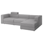 4er-Sitzelement + Récamiere rechts mit Nackenkissen/Tonerud grau rechts mit Nackenkissen/Tonerud grau Angebote von JÄTTEBO bei IKEA Saarbrücken für 1.609,00 €