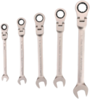 Promo Lot de 5 clés à cliquet articulé à 14,90 € dans le catalogue Brico Dépôt à Villetaneuse