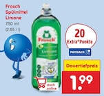 Spülmittel Limone von Frosch im aktuellen Netto Marken-Discount Prospekt für 1,99 €