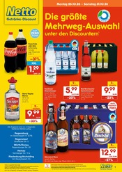 Cola im Netto Marken-Discount Prospekt in Regenstauf Aktueller Netto Marken-Discount Prospekt mit Cola, "DER ORT, AN DEM DU IMMER AUSGEZEICHNETE PREISE FINDEST.", Seite 1