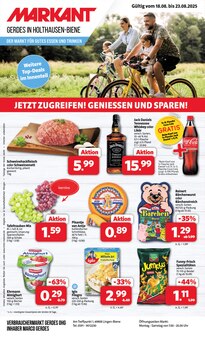 Jack Daniels im Markant Nordwest Prospekt "DER MARKT FÜR GUTES ESSEN UND TRINKEN" mit 12 Seiten (Lingen (Ems))