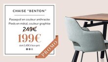 CHAISE "BENTON" à Xooon dans Cluses CHAISE "BENTON" à Xooon dans Cluses