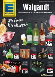 EDEKA Prospekt für Iphofen mit 2 Seiten EDEKA Prospekt für Iphofen: "Wir feiern Kirchweih", 2 Seiten, 22.09.2025 - 27.09.2025