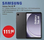 Galaxy Tab A9 von Samsung im aktuellen V-Markt Prospekt für 111,00 €