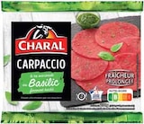 VIANDE BOVINE : CARPACCIO BASILIC - CHARAL dans le catalogue Intermarché