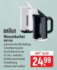 Aktuelle Wasserkocher Angebote bei famila Nordost in Lübeck Aktuelles Braun Wasserkocher WK1100 Angebot bei famila Nordost in Lübeck ab 24,99 €