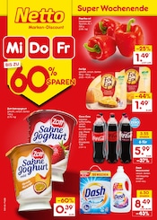 Aktueller Netto Marken-Discount Prospekt mit Sahne, "Aktuelle Angebote", Seite 1