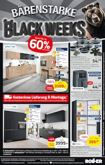 Kühlschrank im aktuellen ROLLER Prospekt (Cuxhaven) Kühlschrank im ROLLER Prospekt "BÄRENSTARKE BLACK WEEKS" mit 16 Seiten (Cuxhaven)